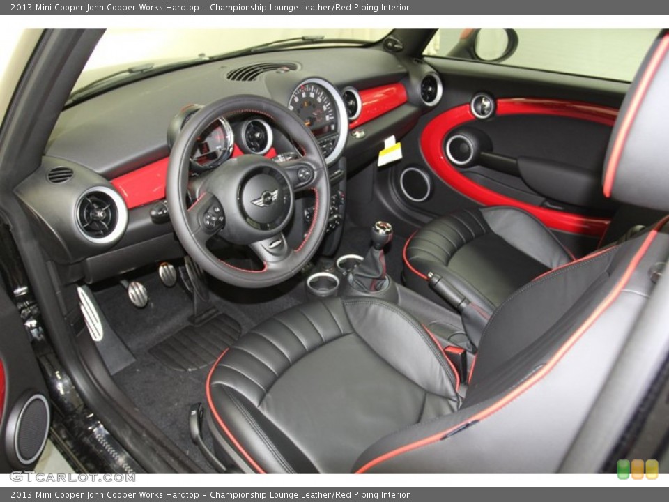 Championship Lounge Leather/Red Piping Interior Photo for the 2013 Mini Cooper John Cooper Works Hardtop #79665489