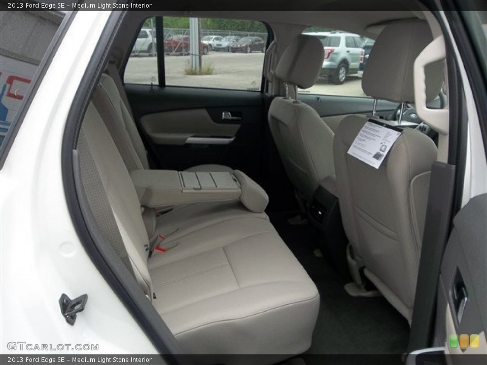 Medium Light Stone Interior Rear Seat for the 2013 Ford Edge SE #79665630