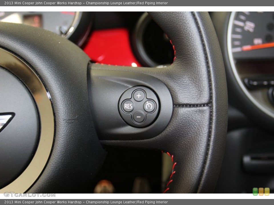 Championship Lounge Leather/Red Piping Interior Controls for the 2013 Mini Cooper John Cooper Works Hardtop #79665666