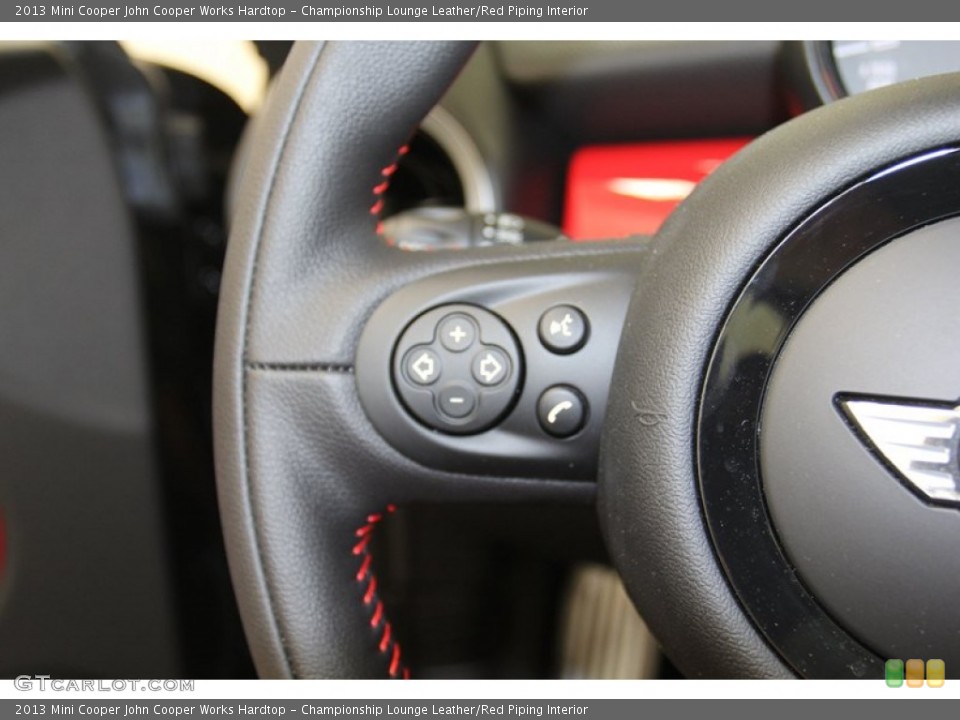 Championship Lounge Leather/Red Piping Interior Controls for the 2013 Mini Cooper John Cooper Works Hardtop #79665679