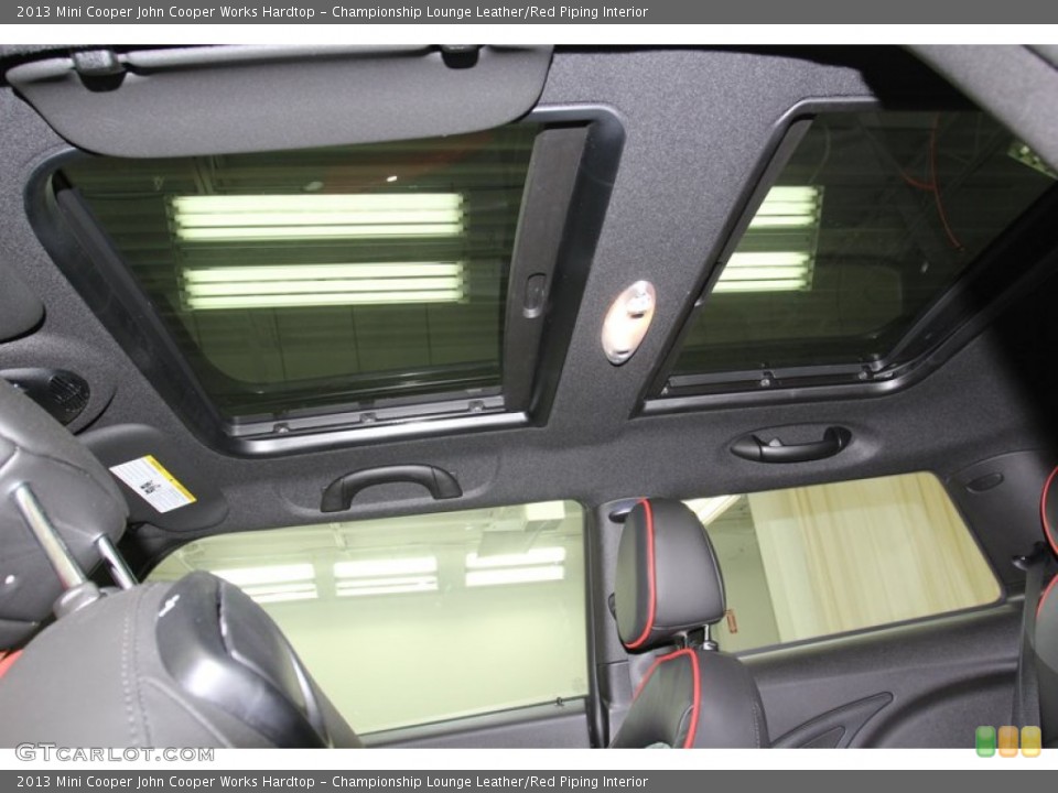 Championship Lounge Leather/Red Piping Interior Sunroof for the 2013 Mini Cooper John Cooper Works Hardtop #79665709
