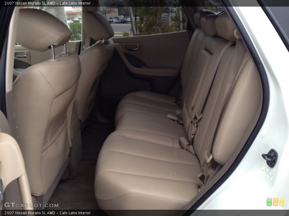 Cafe Latte Interior Rear Seat For The 2007 Nissan Murano Sl