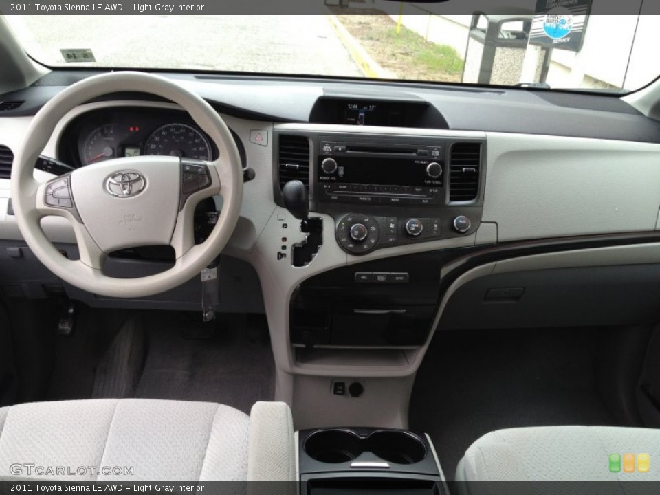 Light Gray Interior Dashboard for the 2011 Toyota Sienna LE AWD #79666527