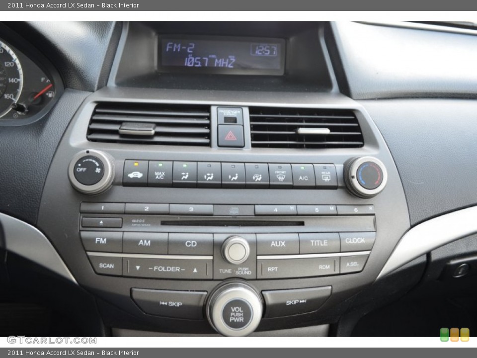 Black Interior Controls for the 2011 Honda Accord LX Sedan #79667369