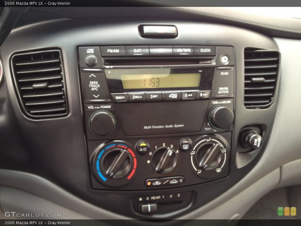 Gray Interior Controls for the 2006 Mazda MPV LX #79667921