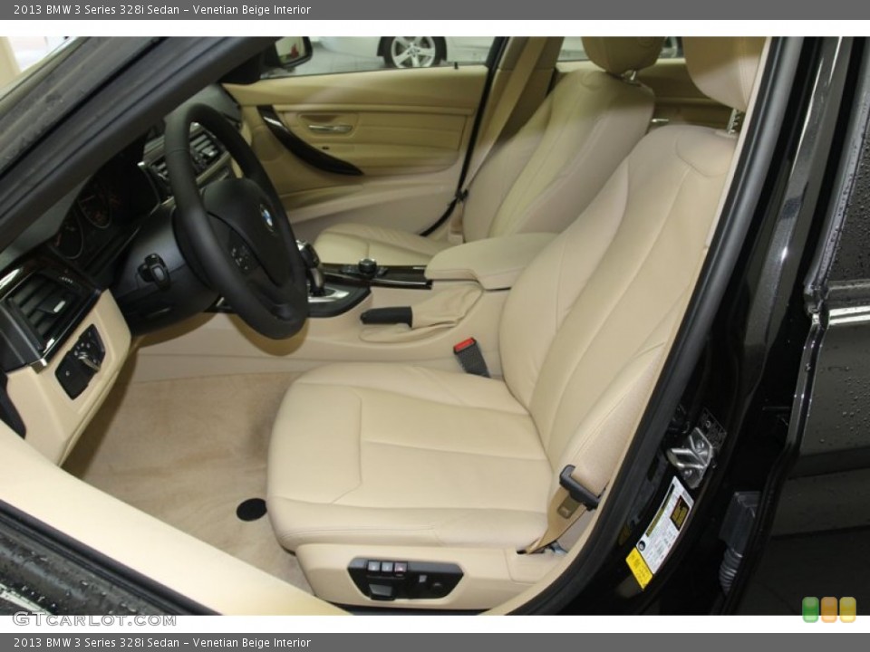 Venetian Beige Interior Front Seat for the 2013 BMW 3 Series 328i Sedan #79668267