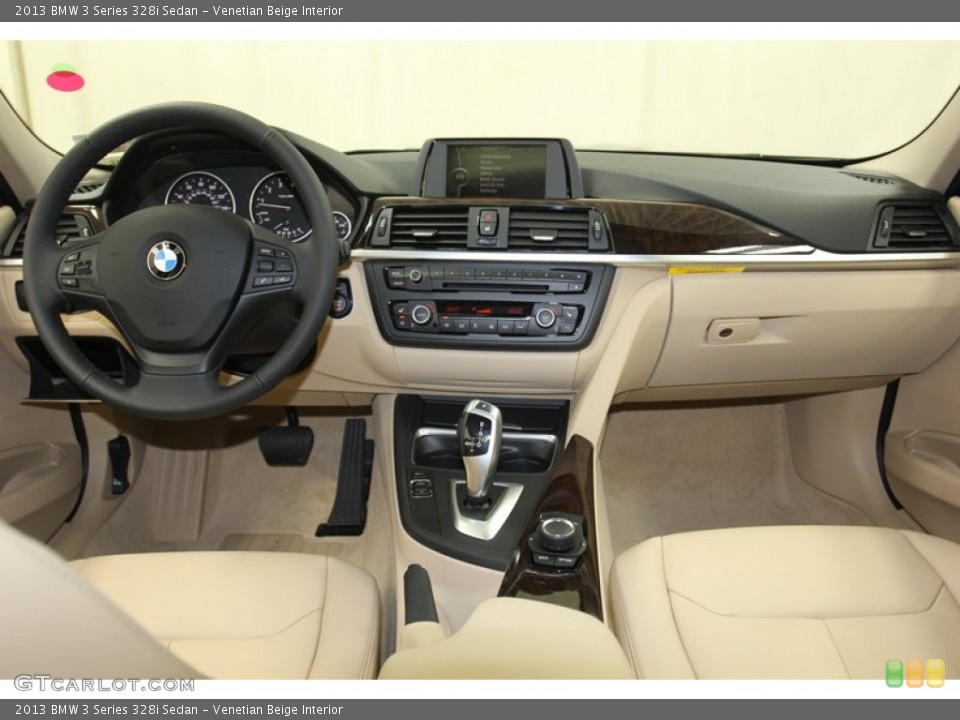 Venetian Beige Interior Dashboard for the 2013 BMW 3 Series 328i Sedan #79668283