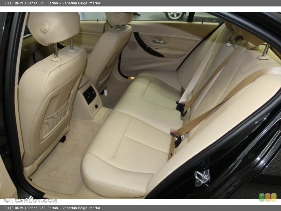 Venetian Beige Interior Rear Seat for the 2013 BMW 3 Series 328i Sedan #79668393