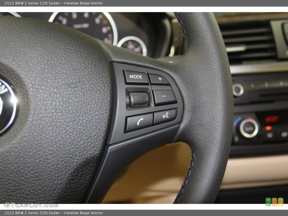 Venetian Beige Interior Controls for the 2013 BMW 3 Series 328i Sedan #79668560