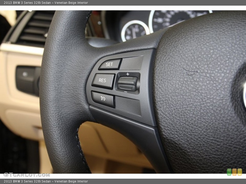 Venetian Beige Interior Controls for the 2013 BMW 3 Series 328i Sedan #79668575
