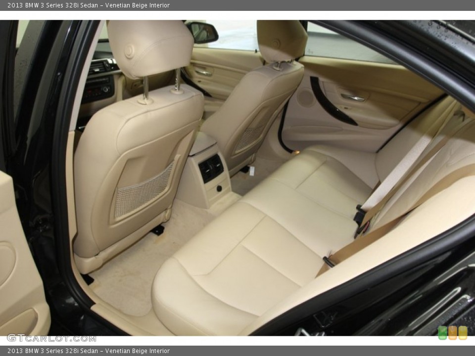 Venetian Beige Interior Rear Seat for the 2013 BMW 3 Series 328i Sedan #79668599