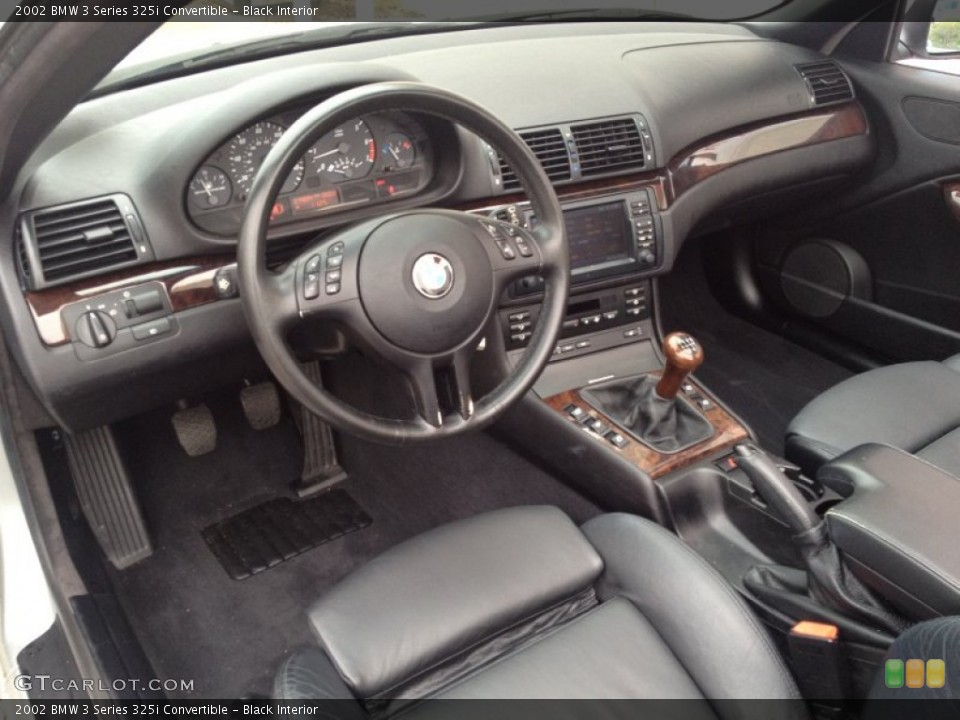 Black Interior Prime Interior for the 2002 BMW 3 Series 325i Convertible #79669020