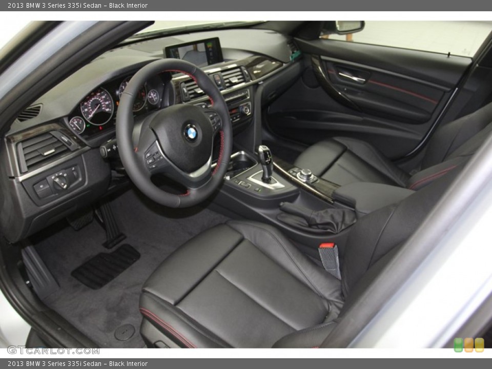 Black Interior Prime Interior for the 2013 BMW 3 Series 335i Sedan #79670174