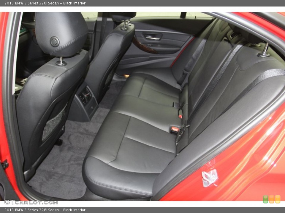 Black Interior Rear Seat for the 2013 BMW 3 Series 328i Sedan #79671142
