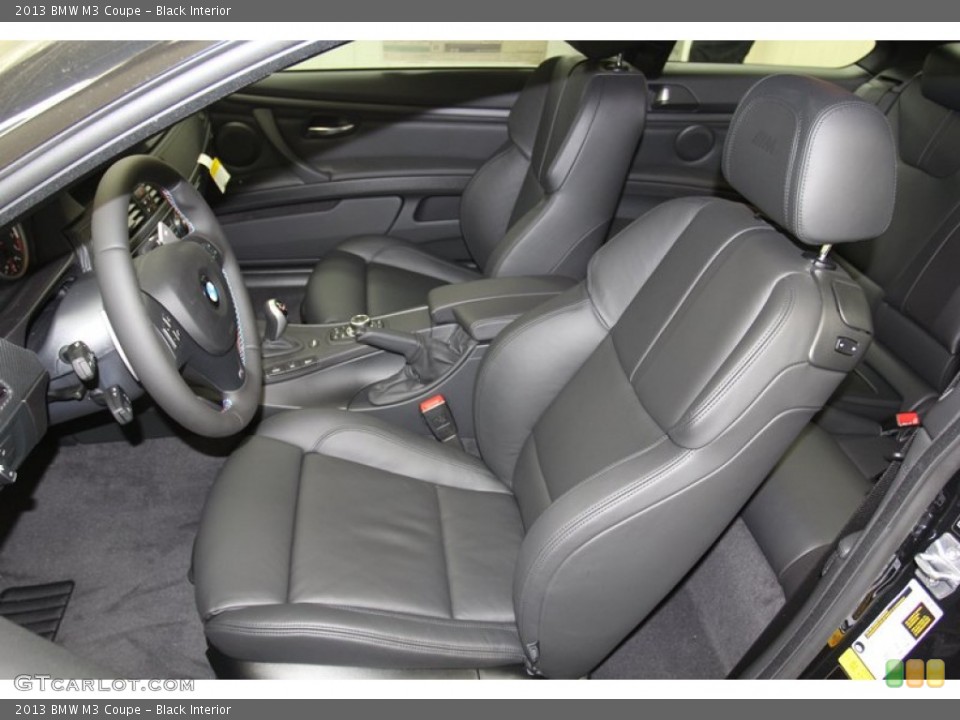 Black Interior Front Seat for the 2013 BMW M3 Coupe #79672694