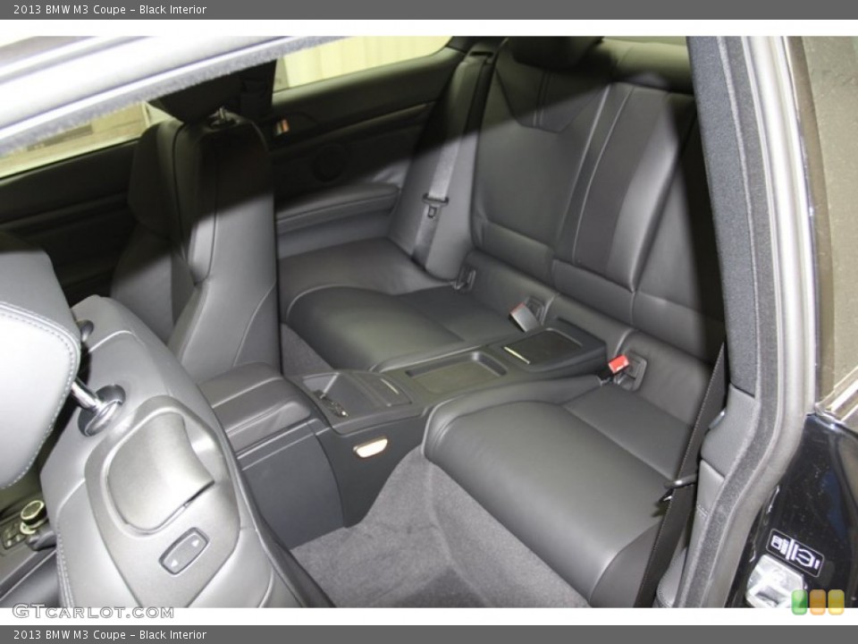 Black Interior Rear Seat for the 2013 BMW M3 Coupe #79672818