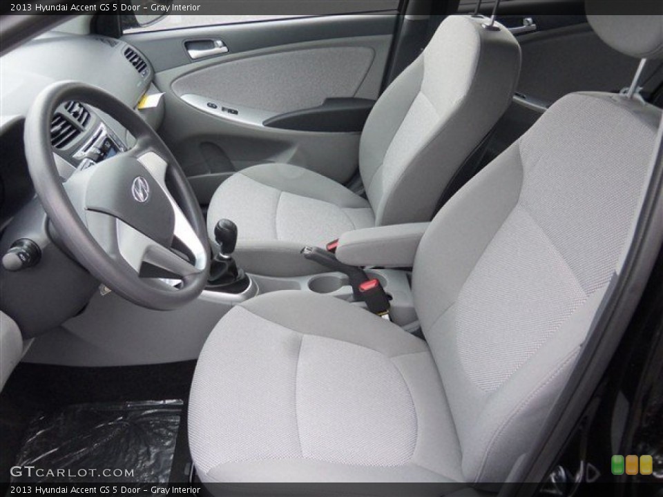 Gray Interior Front Seat for the 2013 Hyundai Accent GS 5 Door #79673146