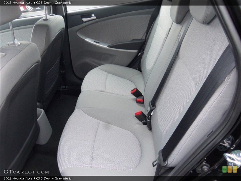 Gray Interior Rear Seat for the 2013 Hyundai Accent GS 5 Door #79673166