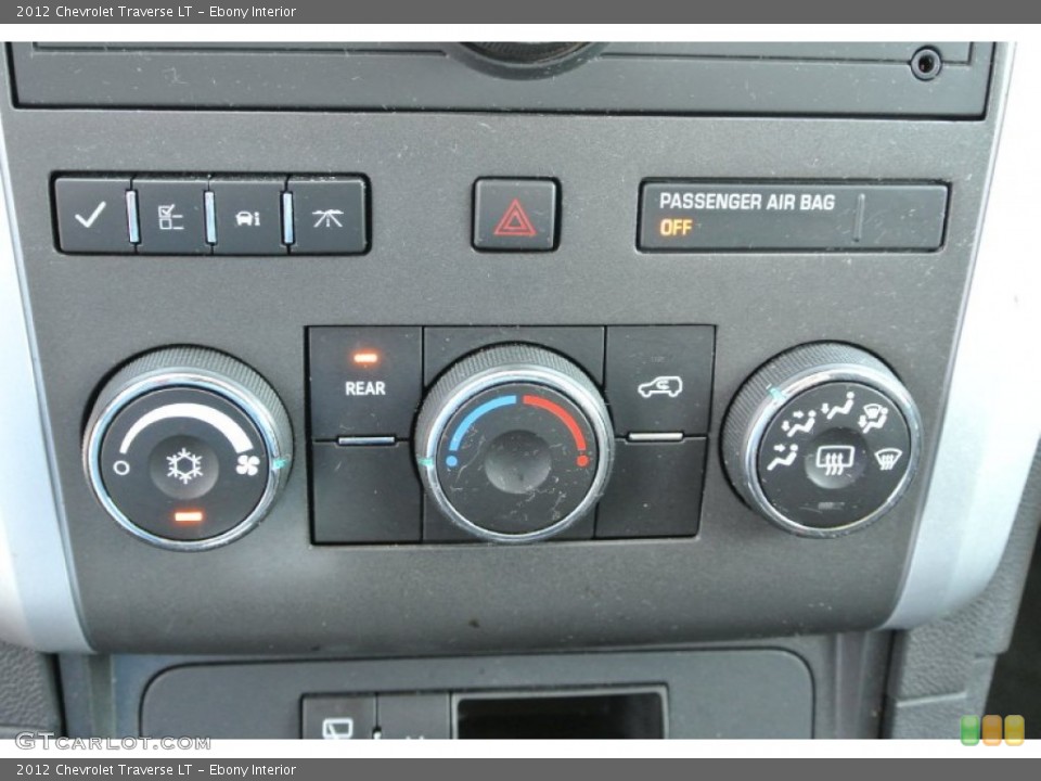 Ebony Interior Controls for the 2012 Chevrolet Traverse LT #79673566