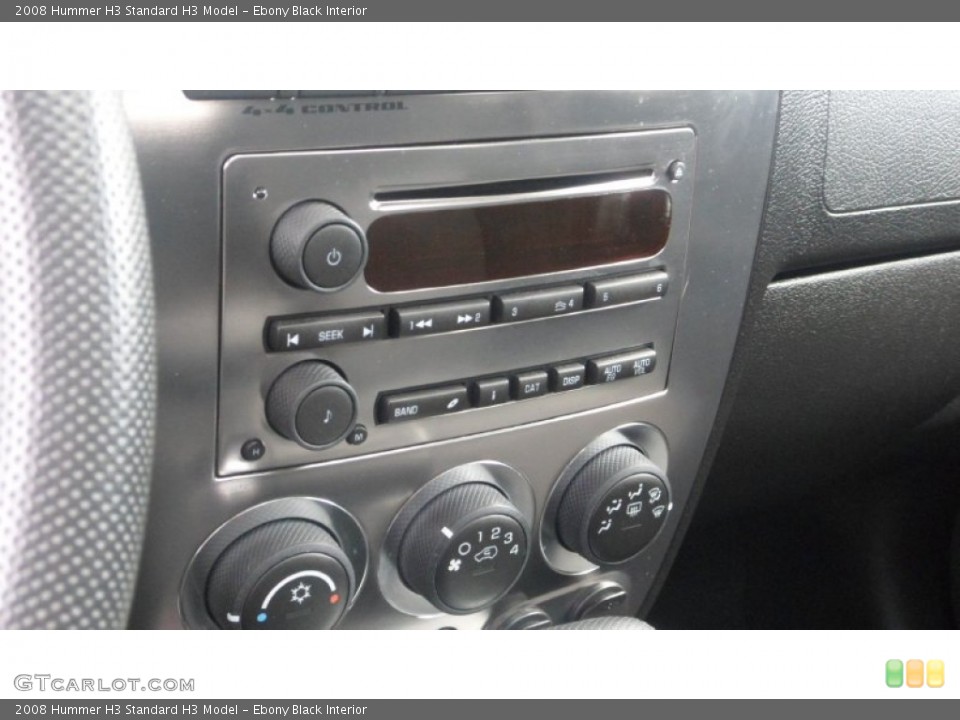 Ebony Black Interior Controls for the 2008 Hummer H3  #79676000