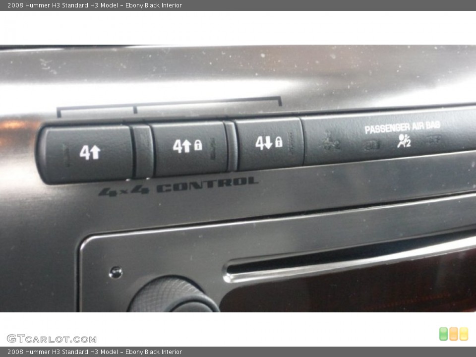 Ebony Black Interior Controls for the 2008 Hummer H3  #79676010