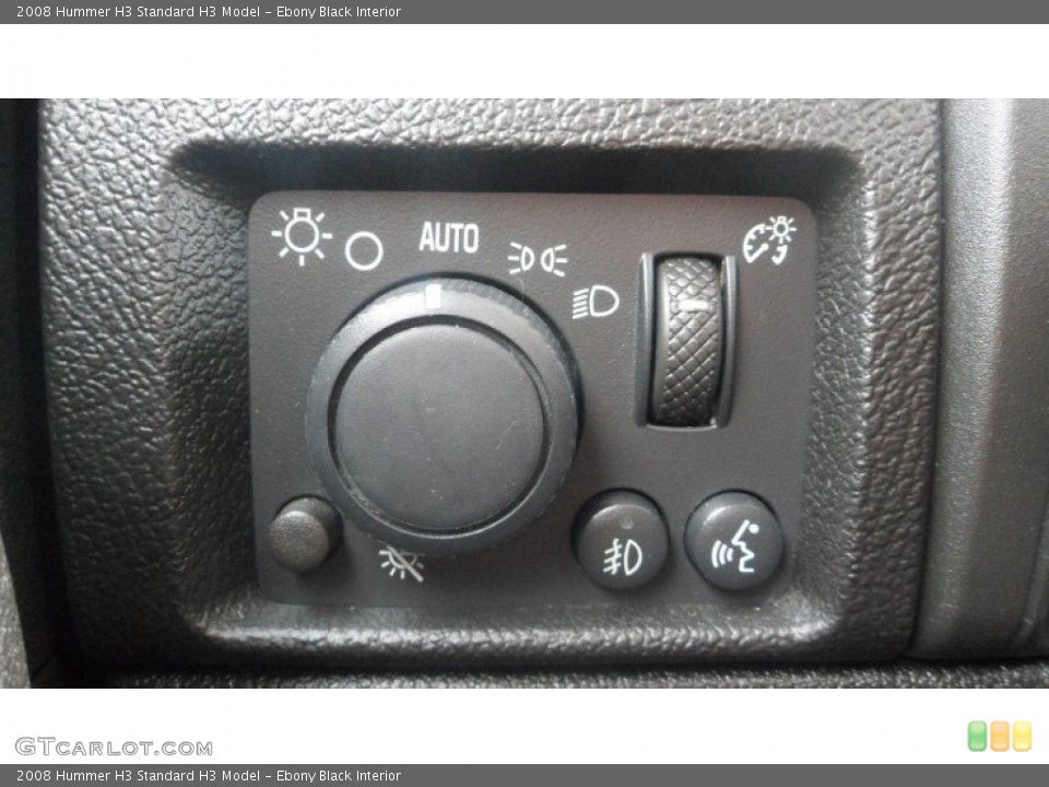 Ebony Black Interior Controls for the 2008 Hummer H3  #79676054