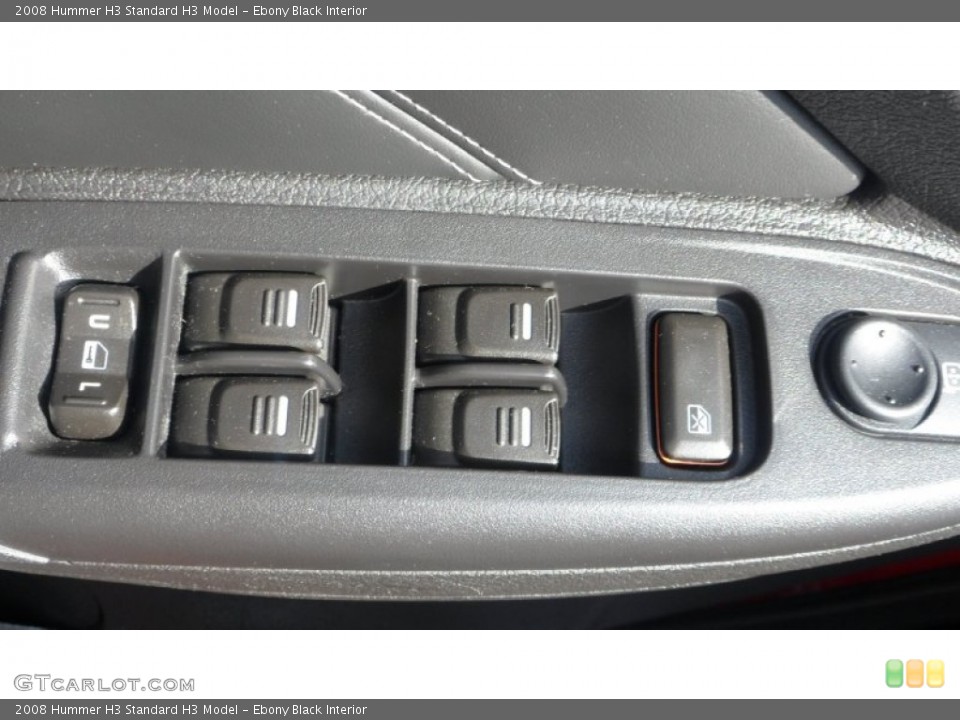 Ebony Black Interior Controls for the 2008 Hummer H3  #79676180