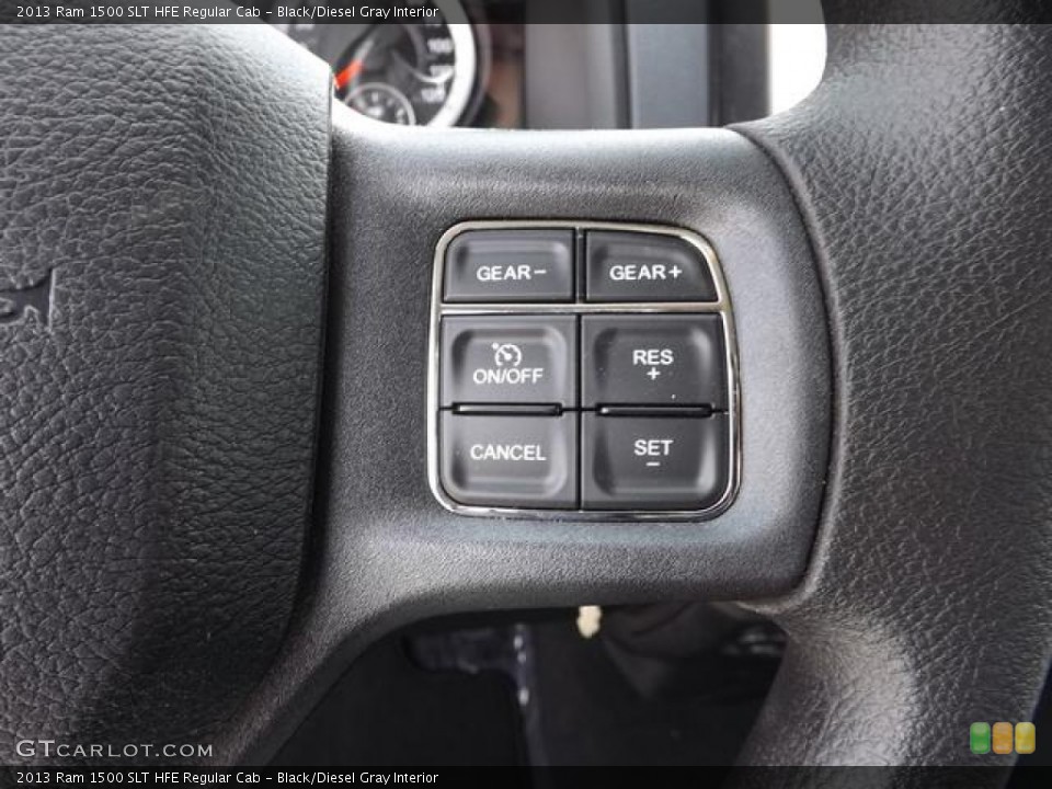 Black/Diesel Gray Interior Controls for the 2013 Ram 1500 SLT HFE Regular Cab #79676649