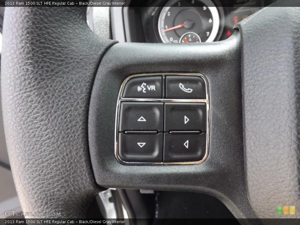 Black/Diesel Gray Interior Controls for the 2013 Ram 1500 SLT HFE Regular Cab #79676658