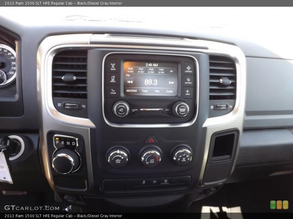 Black/Diesel Gray Interior Controls for the 2013 Ram 1500 SLT HFE Regular Cab #79676860