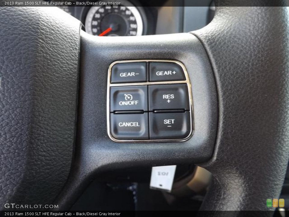 Black/Diesel Gray Interior Controls for the 2013 Ram 1500 SLT HFE Regular Cab #79676879