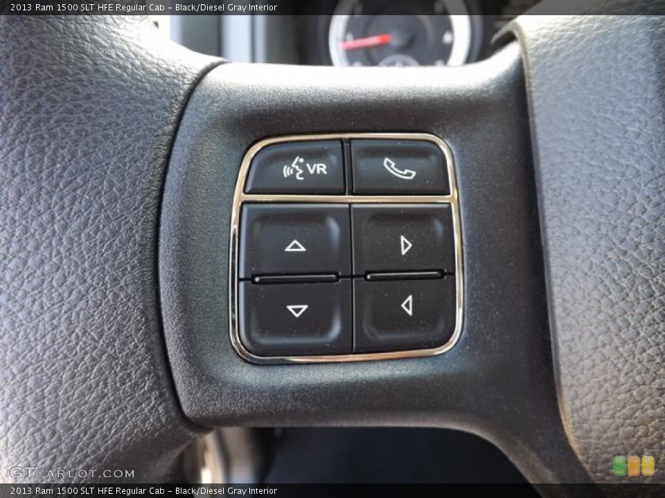 Black/Diesel Gray Interior Controls for the 2013 Ram 1500 SLT HFE Regular Cab #79676886