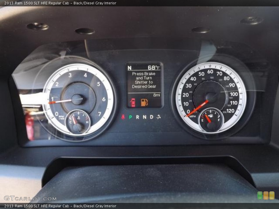 Black/Diesel Gray Interior Gauges for the 2013 Ram 1500 SLT HFE Regular Cab #79676903