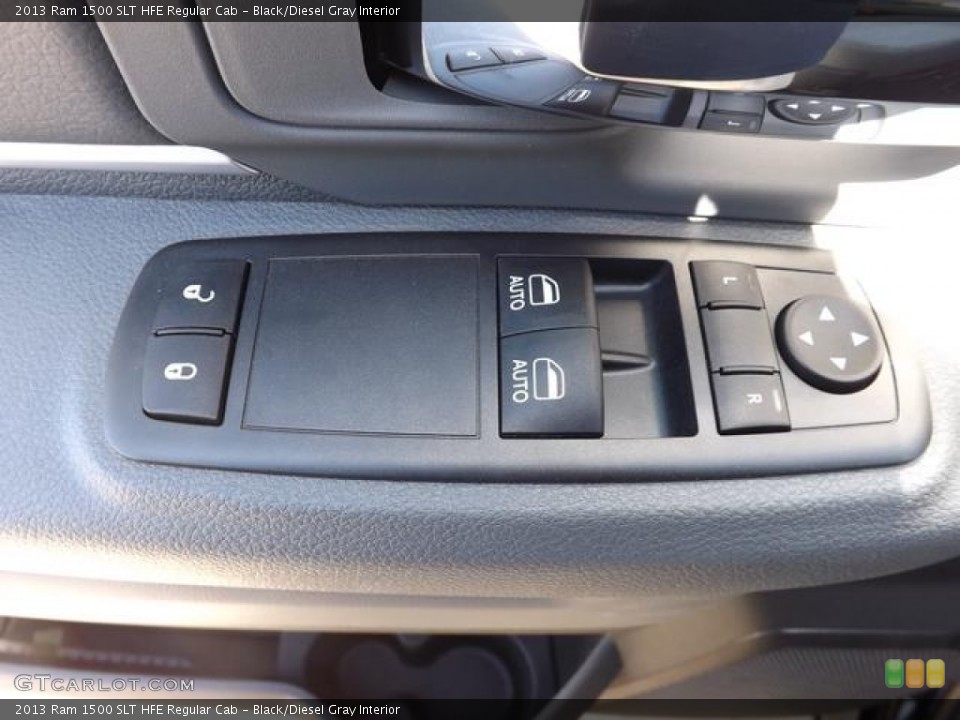 Black/Diesel Gray Interior Controls for the 2013 Ram 1500 SLT HFE Regular Cab #79676943