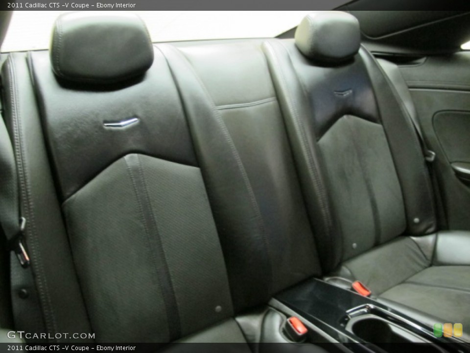 Ebony Interior Rear Seat for the 2011 Cadillac CTS -V Coupe #79677111