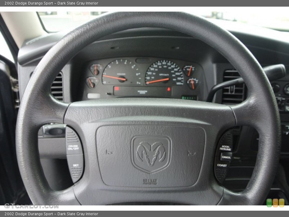 Dark Slate Gray Interior Steering Wheel for the 2002 Dodge Durango Sport #79677237