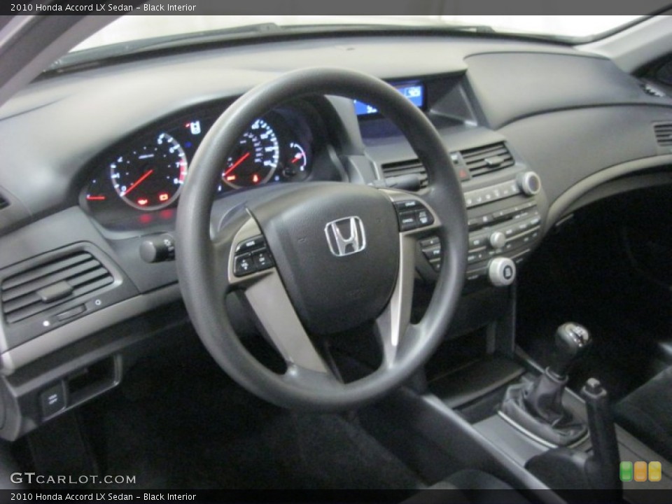 Black Interior Dashboard for the 2010 Honda Accord LX Sedan #79678485