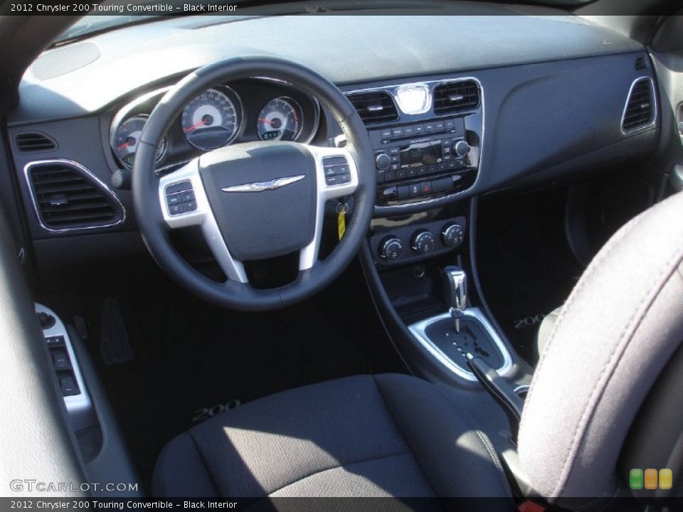 Black Interior Dashboard for the 2012 Chrysler 200 Touring Convertible #79678716