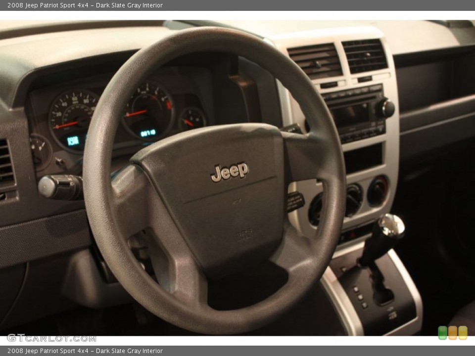 Dark Slate Gray Interior Steering Wheel for the 2008 Jeep Patriot Sport 4x4 #79680546