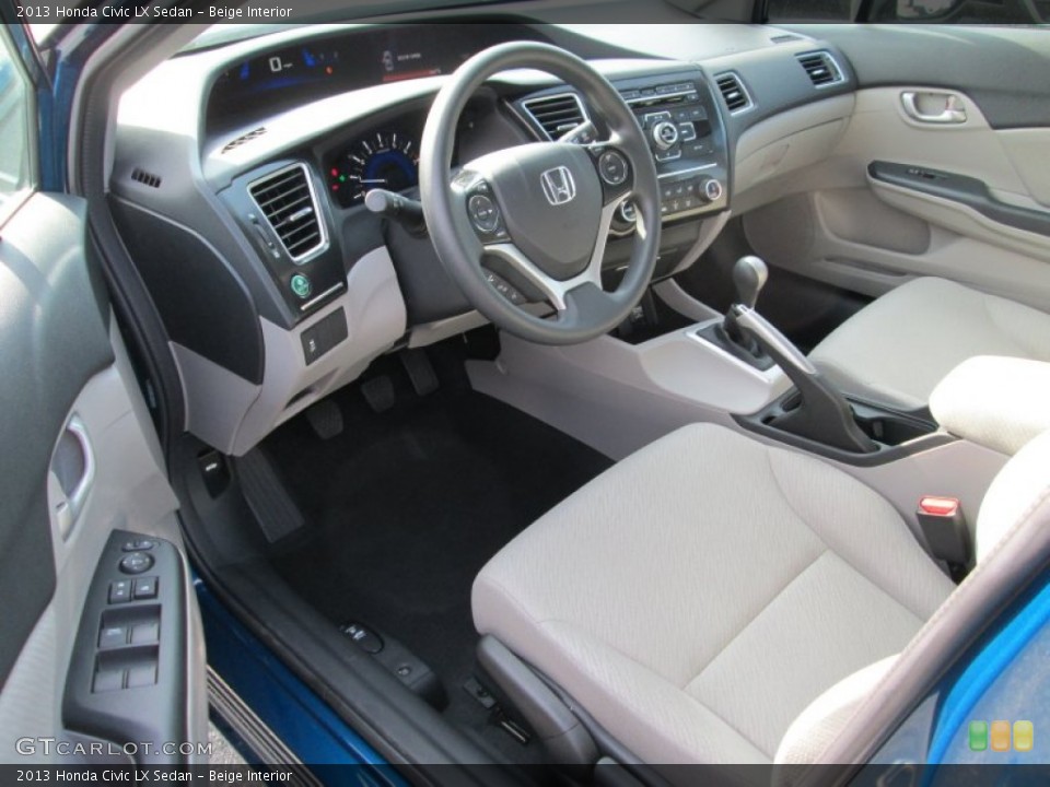 Beige 2013 Honda Civic Interiors