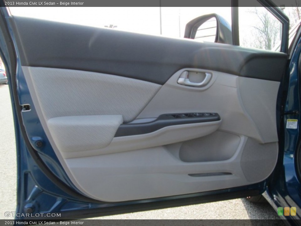 Beige Interior Door Panel for the 2013 Honda Civic LX Sedan #79681760
