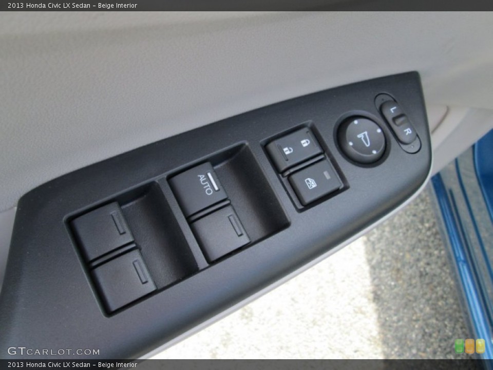 Beige Interior Controls for the 2013 Honda Civic LX Sedan #79681767