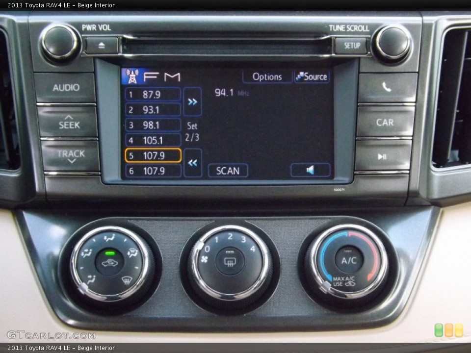 Beige Interior Audio System for the 2013 Toyota RAV4 LE #79682550
