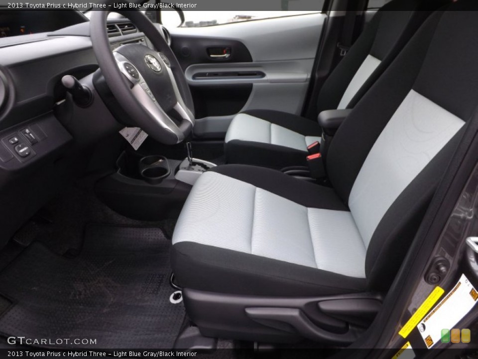 Light Blue Gray/Black Interior Photo for the 2013 Toyota Prius c Hybrid Three #79682958