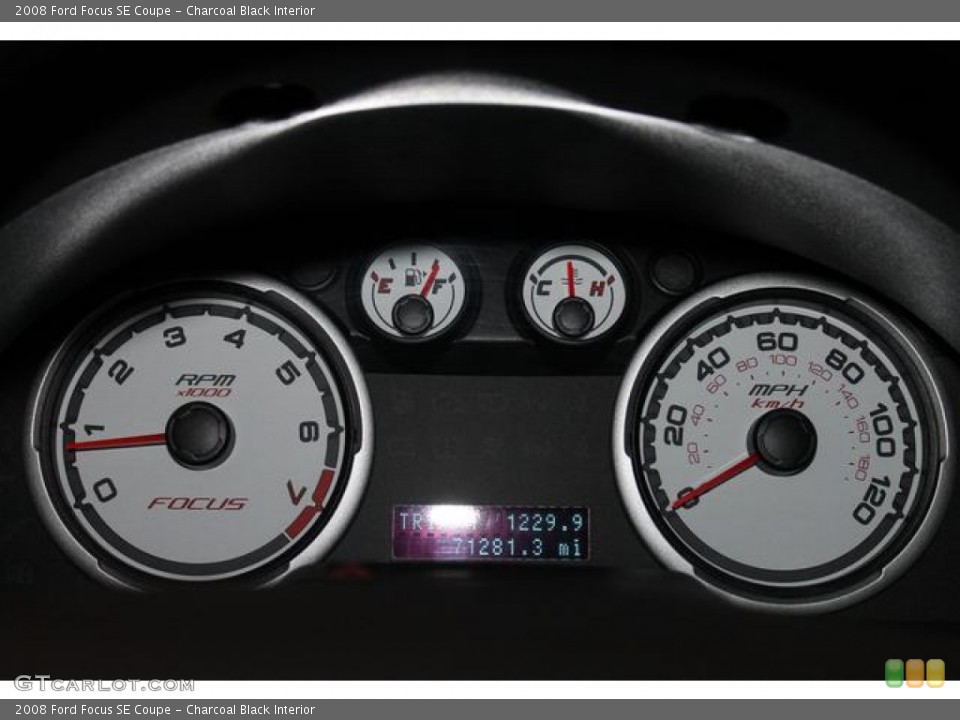 Charcoal Black Interior Gauges for the 2008 Ford Focus SE Coupe #79684014
