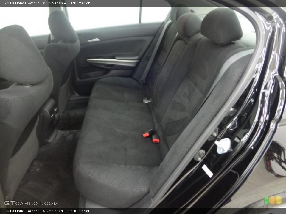 Black Interior Rear Seat for the 2010 Honda Accord EX V6 Sedan #79687215
