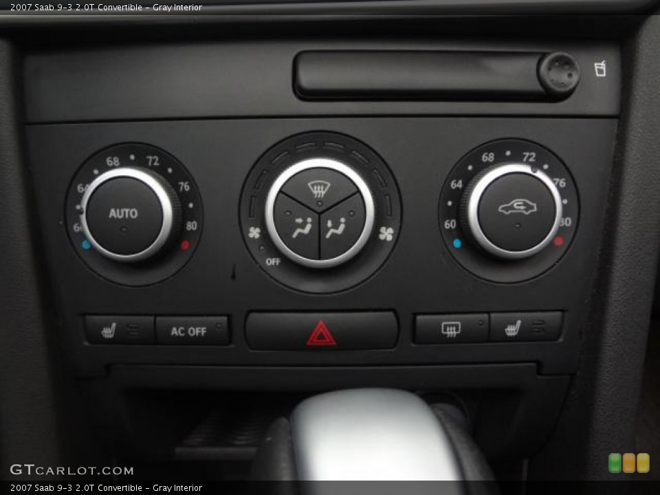 Gray Interior Controls for the 2007 Saab 9-3 2.0T Convertible #79687816