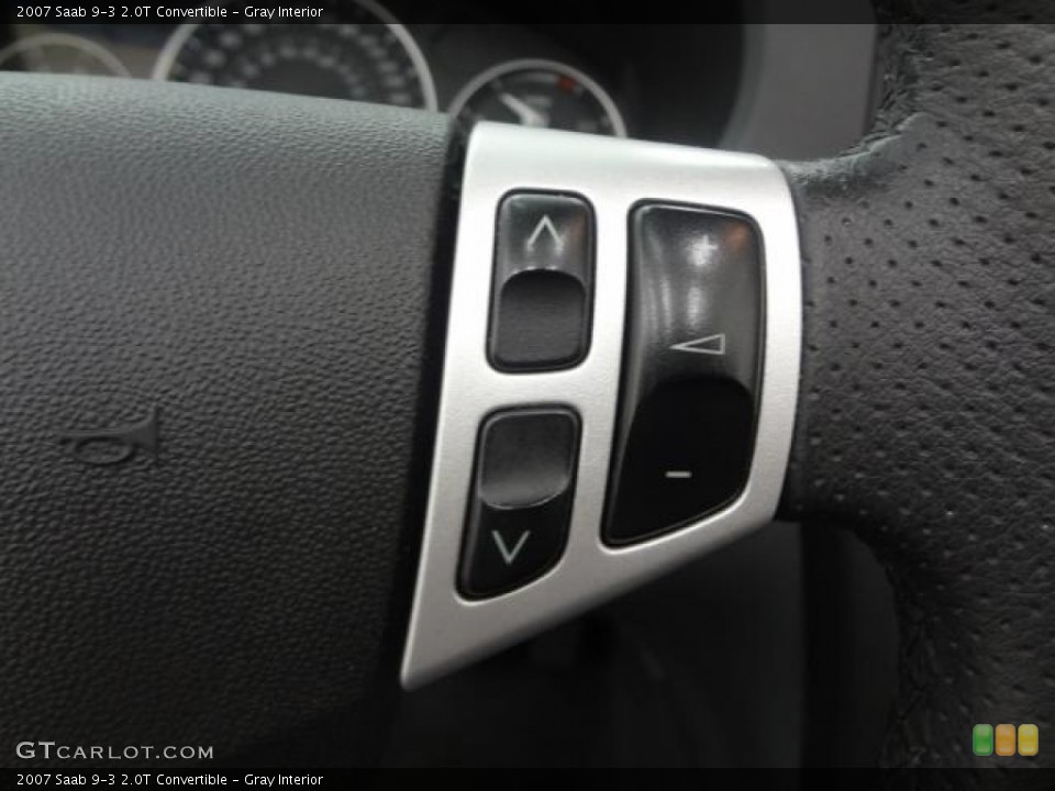 Gray Interior Controls for the 2007 Saab 9-3 2.0T Convertible #79687849