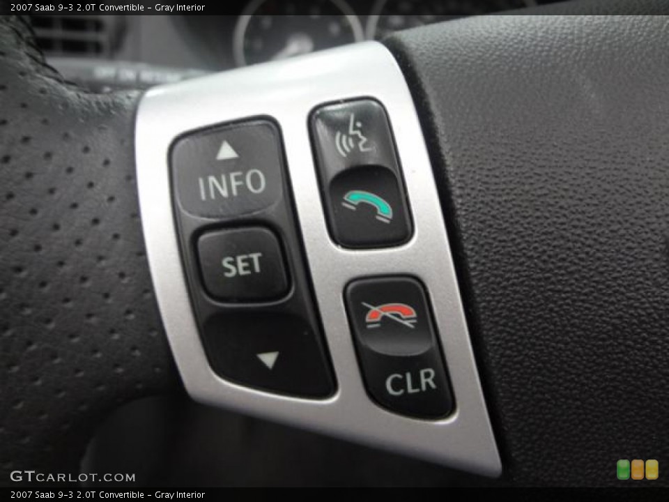 Gray Interior Controls for the 2007 Saab 9-3 2.0T Convertible #79687864