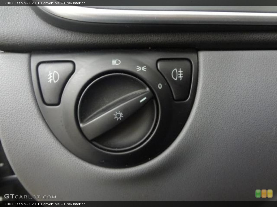 Gray Interior Controls for the 2007 Saab 9-3 2.0T Convertible #79687879